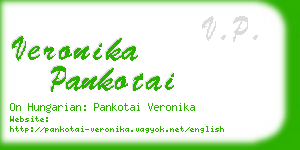 veronika pankotai business card